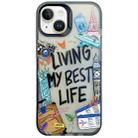 For iPhone 13 Colorful Painting TPU + PC Phone Case(Travel Tags) - 1