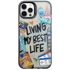 For iPhone 12 Pro Max Colorful Painting TPU + PC Phone Case(Travel Tags) - 1