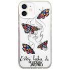 For iPhone 12 Colorful Painting TPU + PC Phone Case(Butterflies) - 1