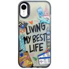 For iPhone XR Colorful Painting TPU + PC Phone Case(Travel Tags) - 1