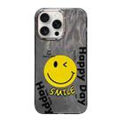 For iPhone 15 Pro Max Cooling Flash Feather TPU + PC Phone Case(Big Smile) - 1