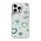 For iPhone 15 Pro Cooling Flash Feather TPU + PC Phone Case(Love Heart) - 1