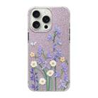 For iPhone 15 Pro Cooling Flash Feather TPU + PC Phone Case(Daisy) - 1