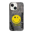 For iPhone 14 Cooling Flash Feather TPU + PC Phone Case(Big Smile) - 1