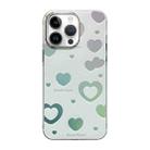 For iPhone 14 Pro Cooling Flash Feather TPU + PC Phone Case(Love Heart) - 1