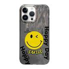 For iPhone 14 Pro Max Cooling Flash Feather TPU + PC Phone Case(Big Smile) - 1