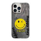 For iPhone 13 Pro Max Cooling Flash Feather TPU + PC Phone Case(Big Smile) - 1