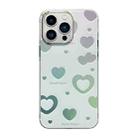 For iPhone 13 Pro Cooling Flash Feather TPU + PC Phone Case(Love Heart) - 1