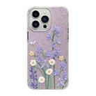 For iPhone 13 Pro Cooling Flash Feather TPU + PC Phone Case(Daisy) - 1