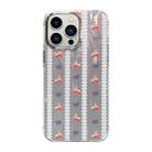 For iPhone 13 Pro Cooling Flash Feather TPU + PC Phone Case(Cherry) - 1