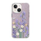 For iPhone 13 Cooling Flash Feather TPU + PC Phone Case(Daisy) - 1