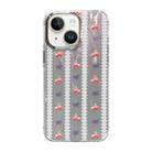 For iPhone 13 Cooling Flash Feather TPU + PC Phone Case(Cherry) - 1