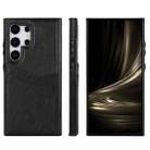 For Samsung Galaxy S24 Ultra 5G Litchi Leather Skin Card Slots Phone Case(Black) - 1