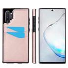For Samsung Galaxy Note10+ Litchi Leather Skin Card Slots Phone Case(Rose Gold) - 1