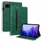 For Xiaomi Pad 6S Pro Splicing Shockproof Leather Tablet Case(Green) - 1