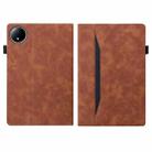 For Xiaomi Redmi Pad SE 8.7 4G Splicing Shockproof Leather Tablet Case(Brown) - 3