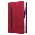 For Xiaomi Pad 7 Splicing Shockproof Leather Tablet Case(Red) - 3