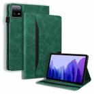 For Xiaomi Pad 7 Splicing Shockproof Leather Tablet Case(Green) - 1