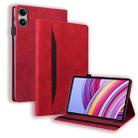 For Xiaomi Redmi Pad SE 11 2025 Splicing Shockproof Leather Tablet Case(Red) - 1