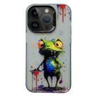 For iPhone 13 Pro Painted Color Ink Animals TPU Phone Case(Graffiti Frog) - 1