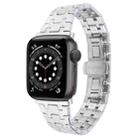For Apple Watch Series 6 40mm Double T Stainless Steel Watch Band(Silver) - 1