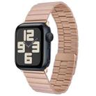 For Apple Watch SE 2023 44mm Bamboo Stainless Steel Magnetic Watch Band(Rose Gold) - 1