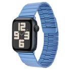 For Apple Watch SE 2023 44mm Bamboo Stainless Steel Magnetic Watch Band(Blue) - 1