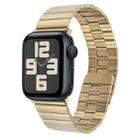 For Apple Watch SE 2023 40mm Bamboo Stainless Steel Magnetic Watch Band(Gold) - 1
