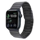 For Apple Watch SE 2022 40mm Bamboo Stainless Steel Magnetic Watch Band(Black) - 1