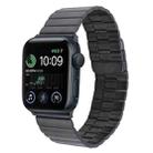 For Apple Watch SE 2022 44mm Bamboo Stainless Steel Magnetic Watch Band(Black) - 1
