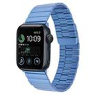 For Apple Watch SE 2022 44mm Bamboo Stainless Steel Magnetic Watch Band(Blue) - 1