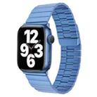 For Apple Watch Series 7 41mm Bamboo Stainless Steel Magnetic Watch Band(Blue) - 1