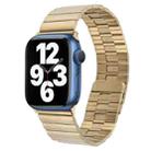 For Apple Watch Series 7 45mm Bamboo Stainless Steel Magnetic Watch Band(Gold) - 1