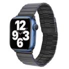 For Apple Watch SE 40mm Bamboo Stainless Steel Magnetic Watch Band(Black) - 1