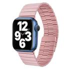 For Apple Watch SE 40mm Bamboo Stainless Steel Magnetic Watch Band(Pink) - 1