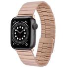 For Apple Watch Series 6 40mm Bamboo Stainless Steel Magnetic Watch Band(Rose Gold) - 1