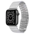 For Apple Watch Series 6 40mm Bamboo Stainless Steel Magnetic Watch Band(Sliver) - 1