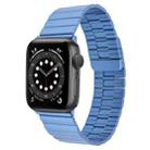 For Apple Watch Series 6 40mm Bamboo Stainless Steel Magnetic Watch Band(Blue) - 1