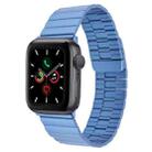 For Apple Watch Series 5 40mm Bamboo Stainless Steel Magnetic Watch Band(Blue) - 1