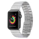 For Apple Watch 38mm Bamboo Stainless Steel Magnetic Watch Band(Sliver) - 1