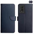 For TCL 50 SE/40 NxtPaper 4G Genuine Leather Fingerprint-proof Flip Phone Case(Blue) - 1