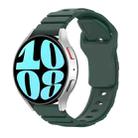 18mm Armor Silicone Watch Band(Dark Green) - 1