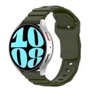 22mm Armor Silicone Watch Band(Army Green) - 1