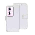 For OPPO Reno11 F 5G idewei Crazy Horse Texture Leather Phone Case(White) - 1