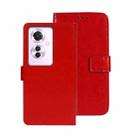 For OPPO Reno11 F 5G idewei Crazy Horse Texture Leather Phone Case(Red) - 1