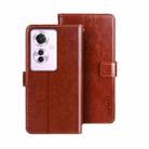 For OPPO Reno11 F 5G idewei Crazy Horse Texture Leather Phone Case(Brown) - 1