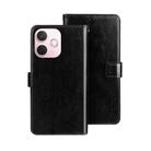 For OPPO A5 Pro 5G Global idewei Crazy Horse Texture Leather Phone Case(Black) - 1