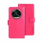 For Realme 13 Pro+ 5G idewei Crazy Horse Texture Leather Phone Case(Rose Red) - 1