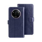 For Realme 14 Pro 5G idewei Crazy Horse Texture Leather Phone Case(Blue) - 1