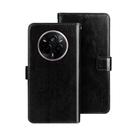 For Realme 14 Pro 5G idewei Crazy Horse Texture Leather Phone Case(Black) - 1